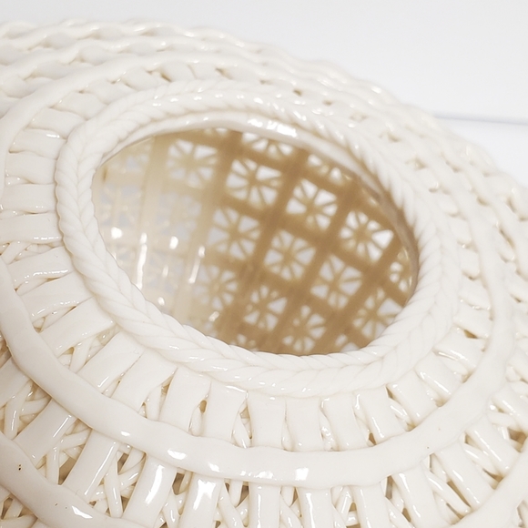Cyan Design Porcelain Lattice Basket - Picture 5 of 11